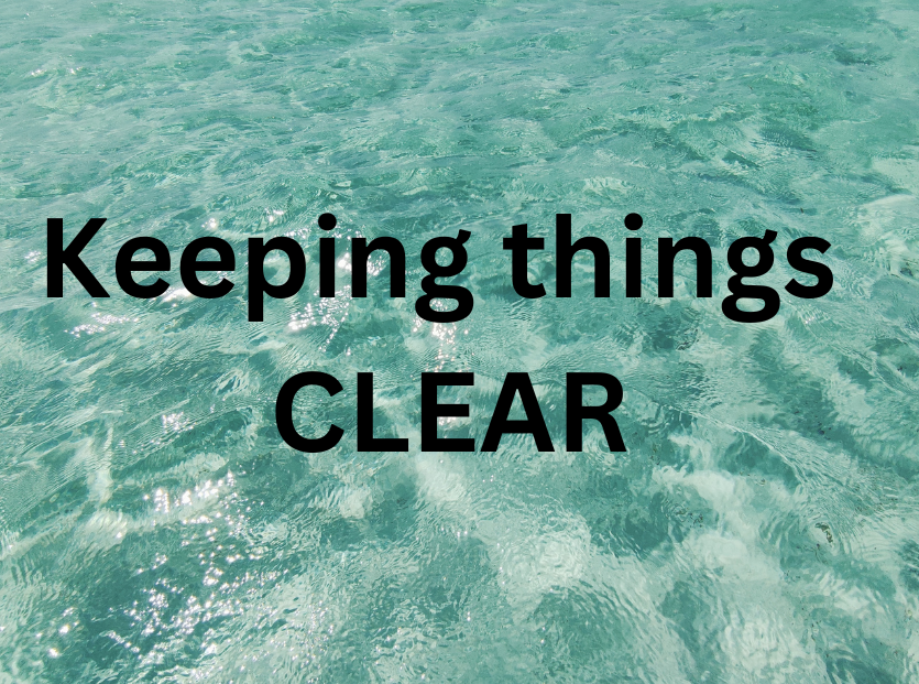 Clear blog post